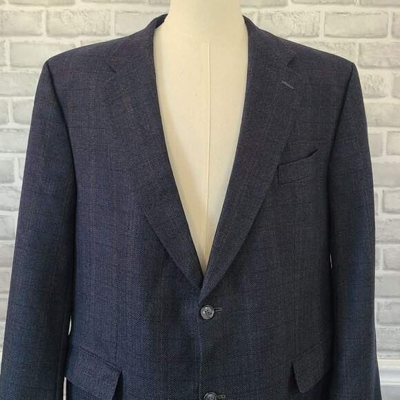 Breitling Stuttgart Carl Gross Mens Wool Blazer Jacket Blue See Measurements - Picture 13 of 14